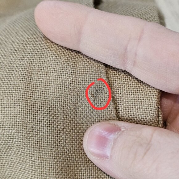 Retro Talbots Irish Linen Pants Lined Tapered 90s Ankle Tan Minimalist Old Money - Picture 12 of 14